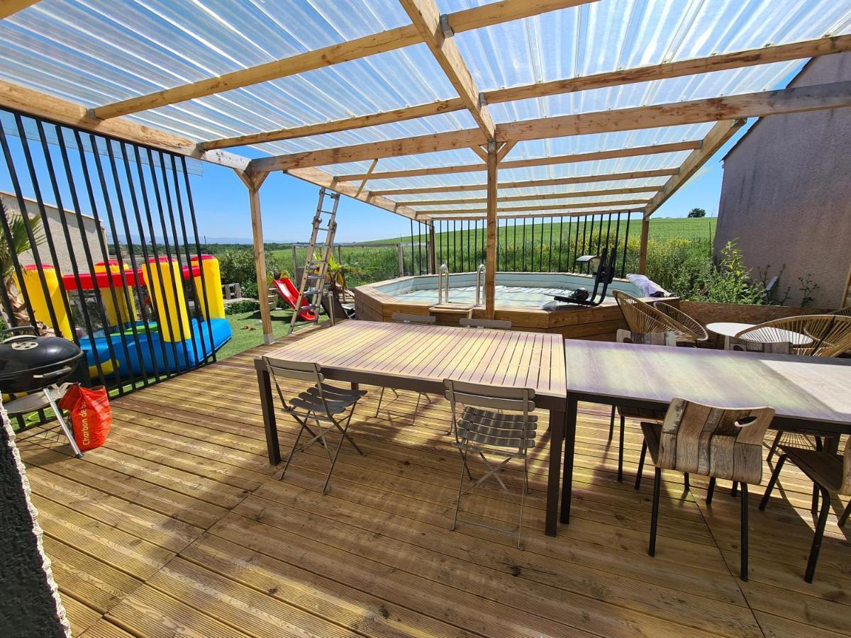 Villa Avec Piscine Sans Vis-A-Vis Caux-et-Sauzens Exterior photo